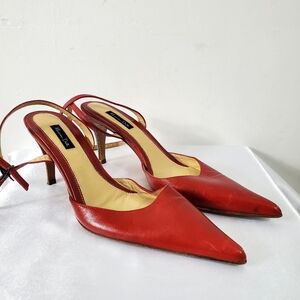 Massimo Dutti Kitten Heel Shoes Y2K